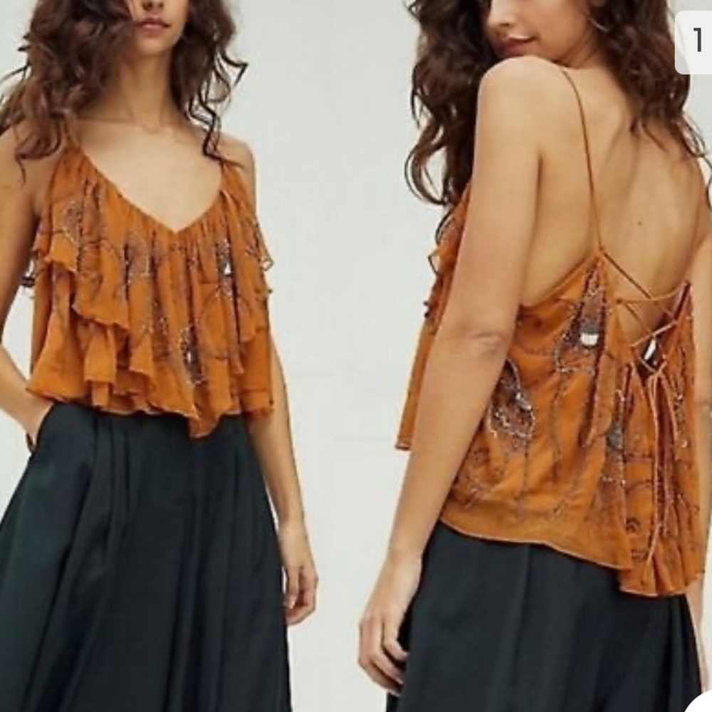 Free People Elsa Embellished Tank